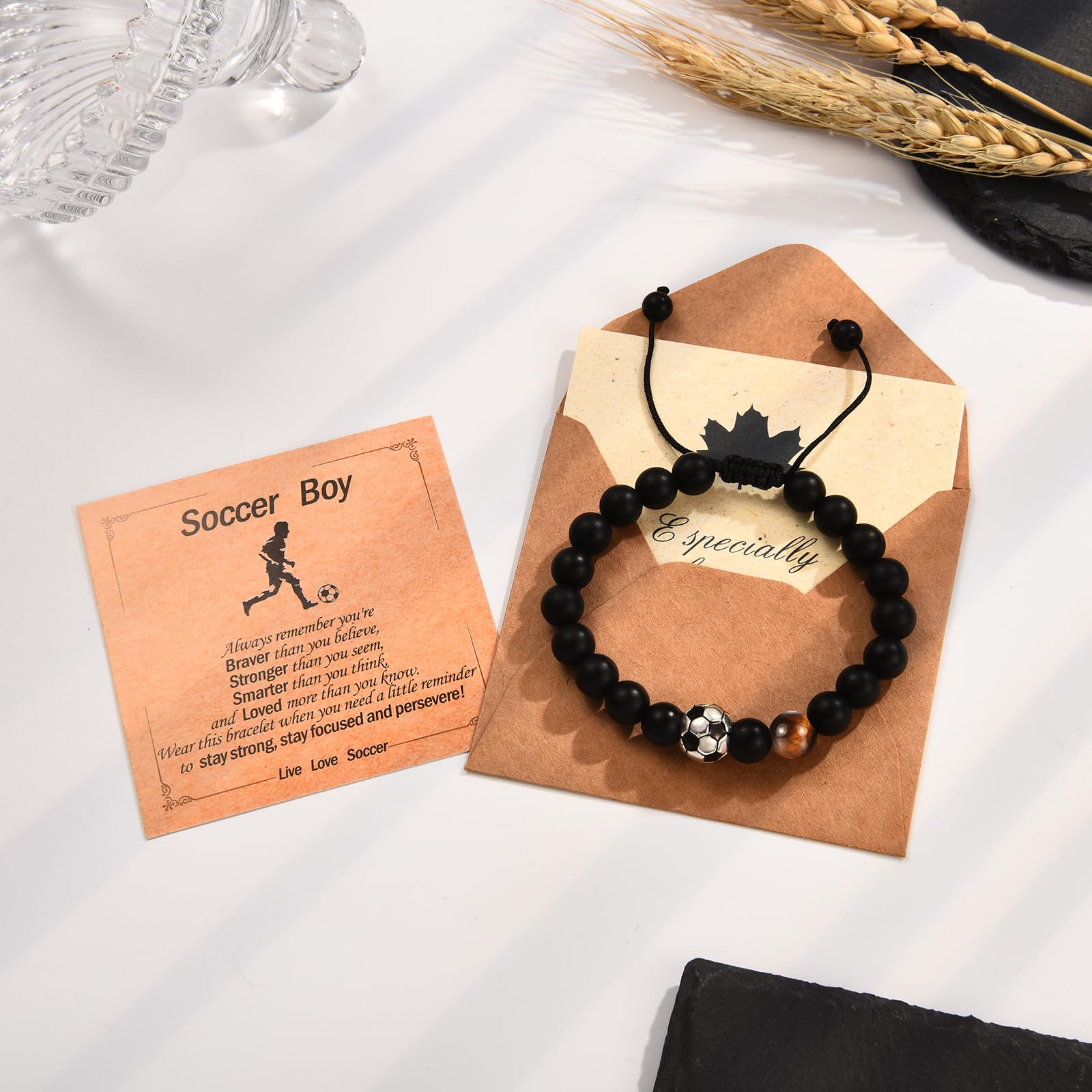 Soccer Football Basketball Baseball Hockey Bracelet Gifts for Boys Players Team Lovers Son Grandson Brother Nephew Friend as Birthday/Valentines Day/Graduation/Back to School/Christmas Gifts