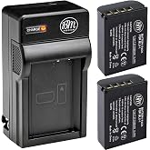 BM Premium 2 Pack of BLX-1 High Capacity Batteries and Battery Charger for Olympus OM System OM-1, OM-1 Mark II, OM-3, HLD-10 Cameras