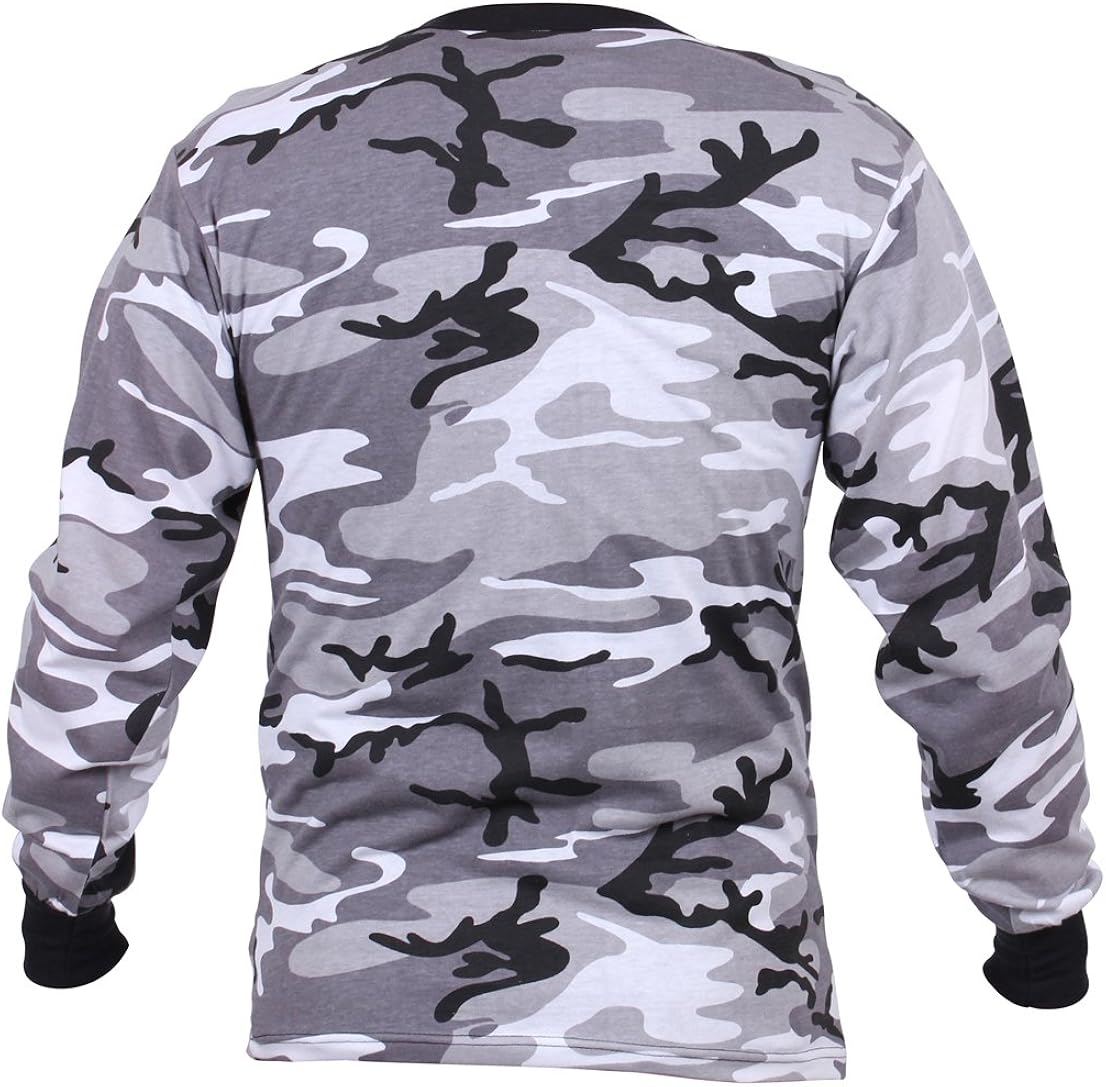 Rothco Long Sleeve Camo T-Shirt: Clothing