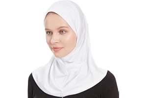 AYISAH Plain Ready To Wear Amira Hijab for Women - Muslim Instant Amira Jersey Scarf – Soft Muslim One Piece Instant Hijab Headscarf