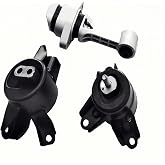 Yllhaoyuan Complete Engine Motor Transmission Mount Set | for Accent Veloster Kia Forte Rio 1.6L 1.8L 2.0L - Replaces 21830-3X300, EMT9758, 21810-1R010 - Fixes Engine Vibration