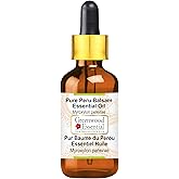 Greenwood Essential Peru Balsam Essential Oil (Myroxylon pereirae) with Glass Dropper | Pure | Viscous Texture | Rich Aroma | Unisex | All Skin Types |Natural Extract Steam Distilled 100ml (3.38 oz)