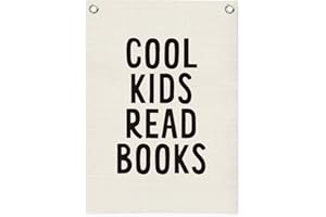 MOFUYU Reading Corner Decor for Classroom,Reading Nook for Kids,Cool Kids Read Books Linen Canvas Banner, Read Corner, Book Lover Gift,School Library Wall Hanging Flag Banner 18x25 Inch