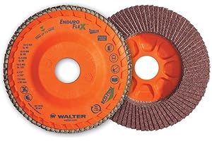 WALTER SURFACE TECHNOLOGIES Walter 06F458 ENDURO-FLEX Abrasive Flap Disc [Pack of 10] 80 Grit Grinding Disc