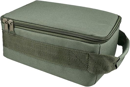 Amazon Allnice フィッシングリールギアバッグ オックスフォード釣りタックルバッグ ポータブル防水フィッシングリールオーガナイザー ストレージリールケース スピニング ベイトキャスティングフライリール用 Allnice リールケース