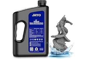 JAYO Water Washable ABS-Like 3D Printer Resin Dark Gray 3KG, High Toughness and Durability, Easy to Post-Process, Low Odor, 405nm UV Standard Rapid Photopolymer Resin for LCD/SLA 3D Printer