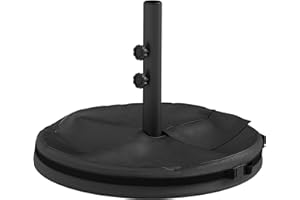 Outsunny Patio Umbrella Base, Heavy Duty Umbrella Stand Base with Sand Bag for 1.4"/1.5"/1.9" Umbrella Poles, Filled Up to 88