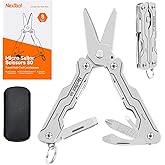 NexTool Micro Sailor Scissors S0, Mini Keychain Multitool with Serrated Scissors, 8-in-1 Lightweight EDC Tool for Travel, Outdoor, Everyday Carry, Cool Gadget for Men