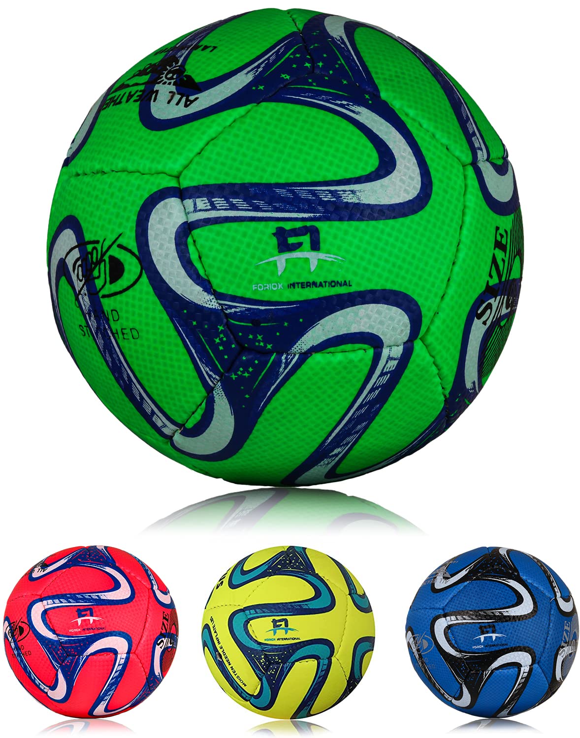 Foriox International Toddler Football, Size 2 Kids Lighter-weight Training ball for Boys/Girls, Garden Outdoor Yard Lawn 2 3 4 5 6 Years (Size 2, Green)