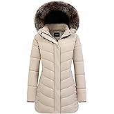 GOLDLADIES Women's Waterproof Long Winter Coat Thickened Down Puffer Jacke Winter Parka
