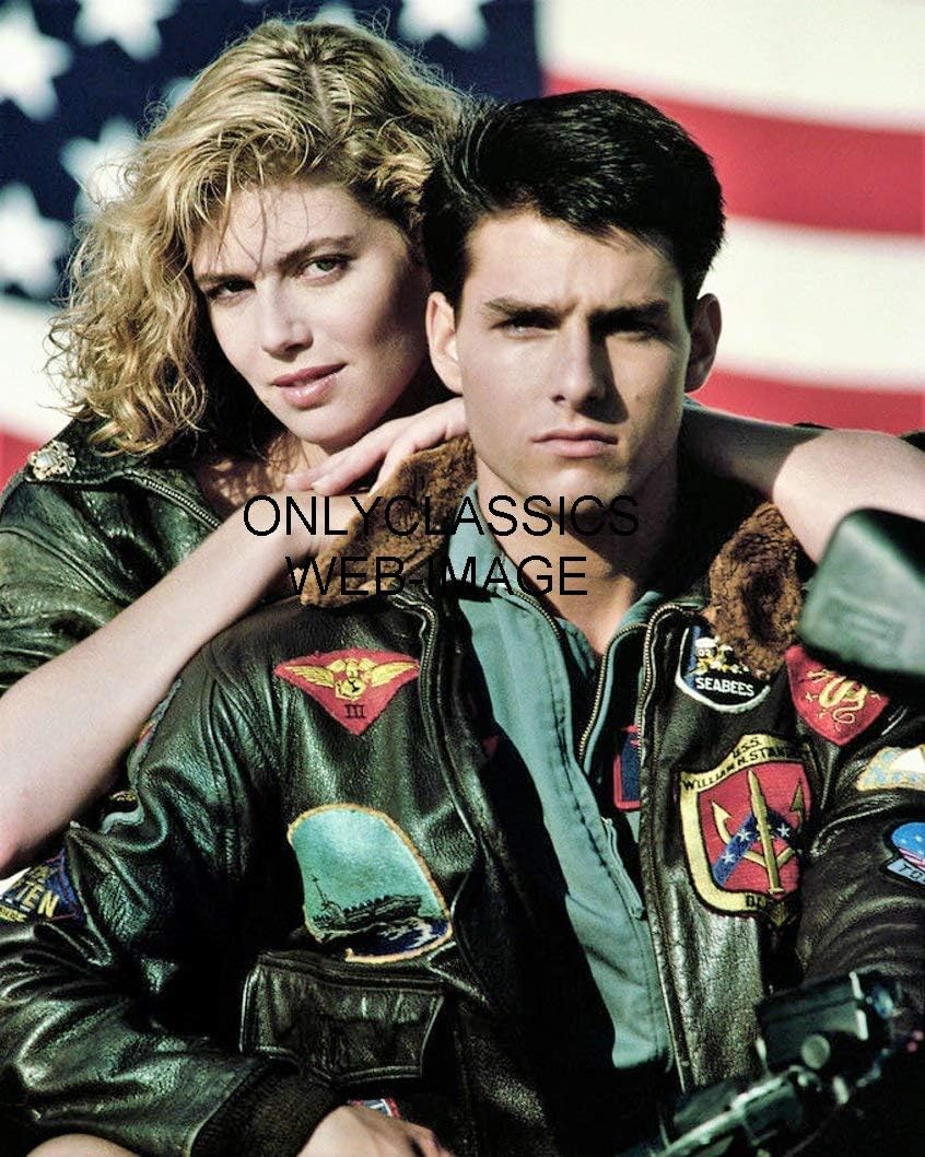Photographs - OnlyClassics TOP Gun HOT Shot Jet Pilot Maverick Tom Cruise Sexy Kelly MCGILLIS 8X10 Photo