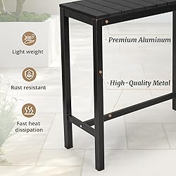 Cozyman Outdoor Bar Height Table and Chairs Set, 3