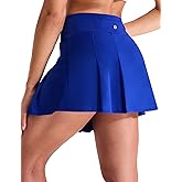 MIER Tennis Skirts for Women Pleated Golf Skirt with Liner Pocket High Waisted Athletic Skort for Running Workout Sports