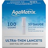 AgaMatrix Lancets, 33 Gauge, 100 Count Box