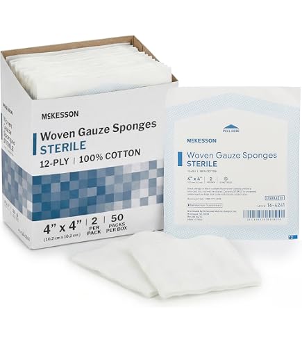 Amazon.com: McKesson Premium Woven Gauze Sponges, Sterile, 12-Ply
