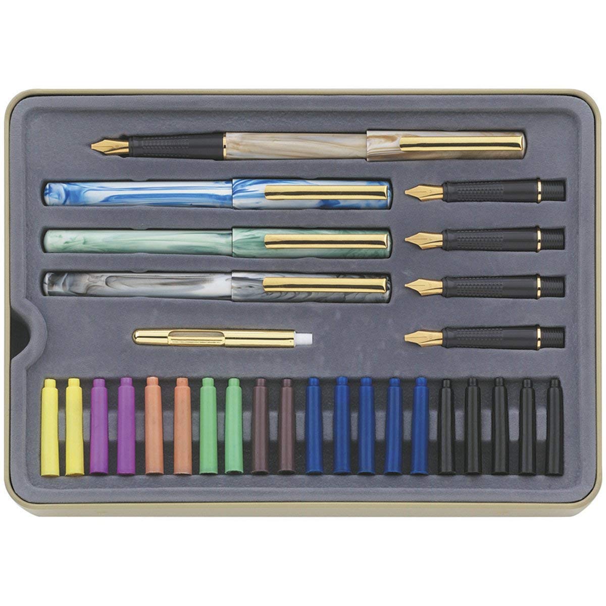 Photo 1 of STAEDTLER calligraphy pen set, ideal for all skill levels, 899 SM5, Assorted, 33 Piece Set