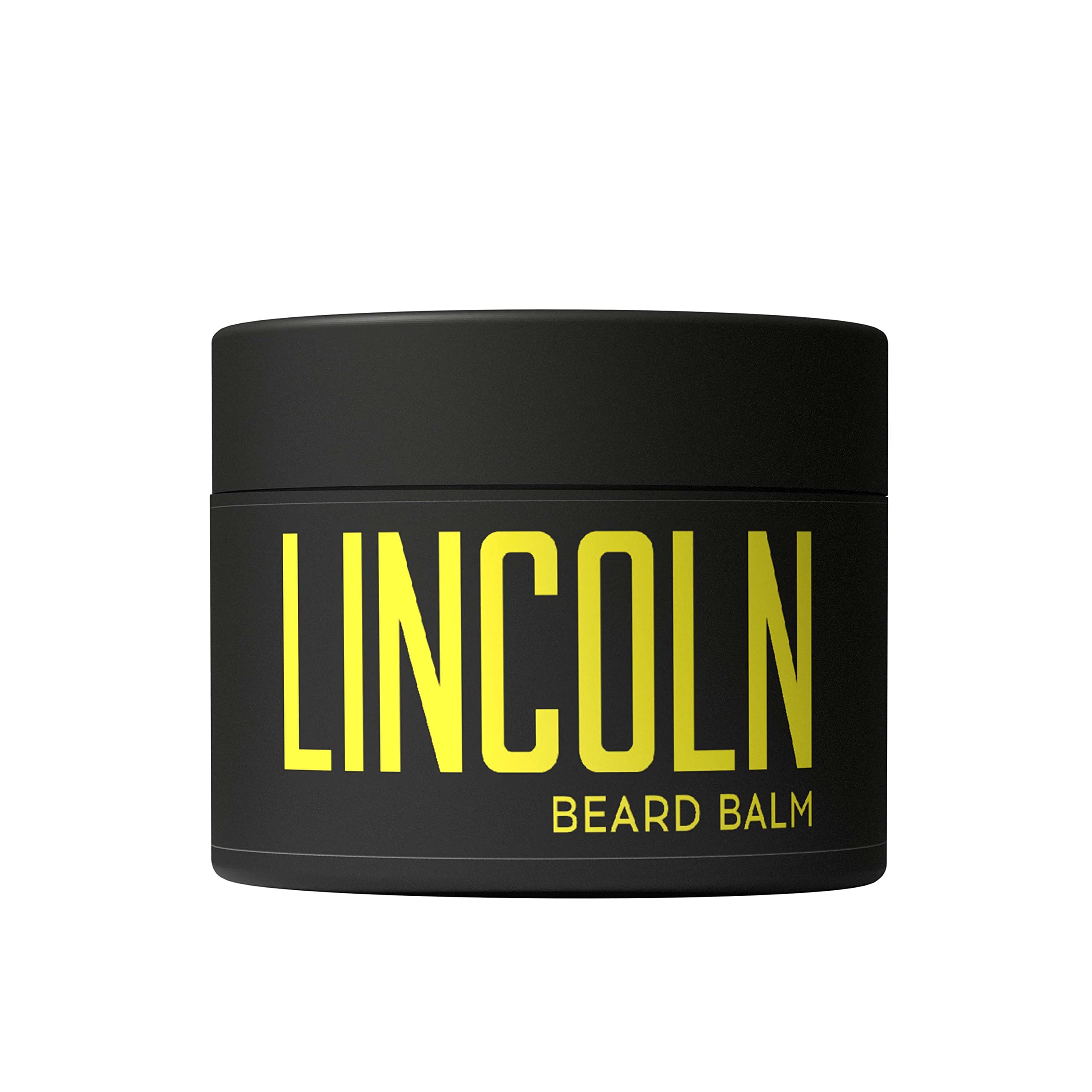 Lincoln Premium Beard Balm for Men - Beard Moisturiser for Men w/Coconut Balm & Shea Moisture Beard Balm, Ideal Face Moisturiser for Men & Beard Growth Balm, Alternative to Beard Oil & Beard Wax 100g