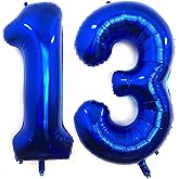 40 Inch Navy Blue 13 Number Balloons Giant 13 or 31 Balloons Navy Blue Birthday 13 Balloons 13th Birthday Anniversary Events Party Decorations Supplies