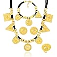 Ethiopian Jewelry Gold Color Rope Sets for African/Ethiopia/Eritrean Women Wedding Jewelry Sets