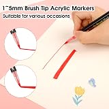 colpart 12 Colors Acrylic Paint Markers Nail Art Pens Water-Based Quick-Drying view 6