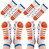 Zhanmai 2 Pairs Funny Novelty Animal Socks Cotton Toes Socks for Women Men Teenager Gifts