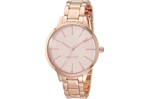 Nine West Women's Crystal Accented Bracelet Watch