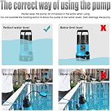 KATSU 400W Portable Submersible Pump for Clean Dirty Water with Float Switch view 7