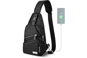 AMJ Sling Bag for Hiking and Outdoor, Crossbody Shoulder Backpack, Travel Chest Bag Daypack for Men & Women