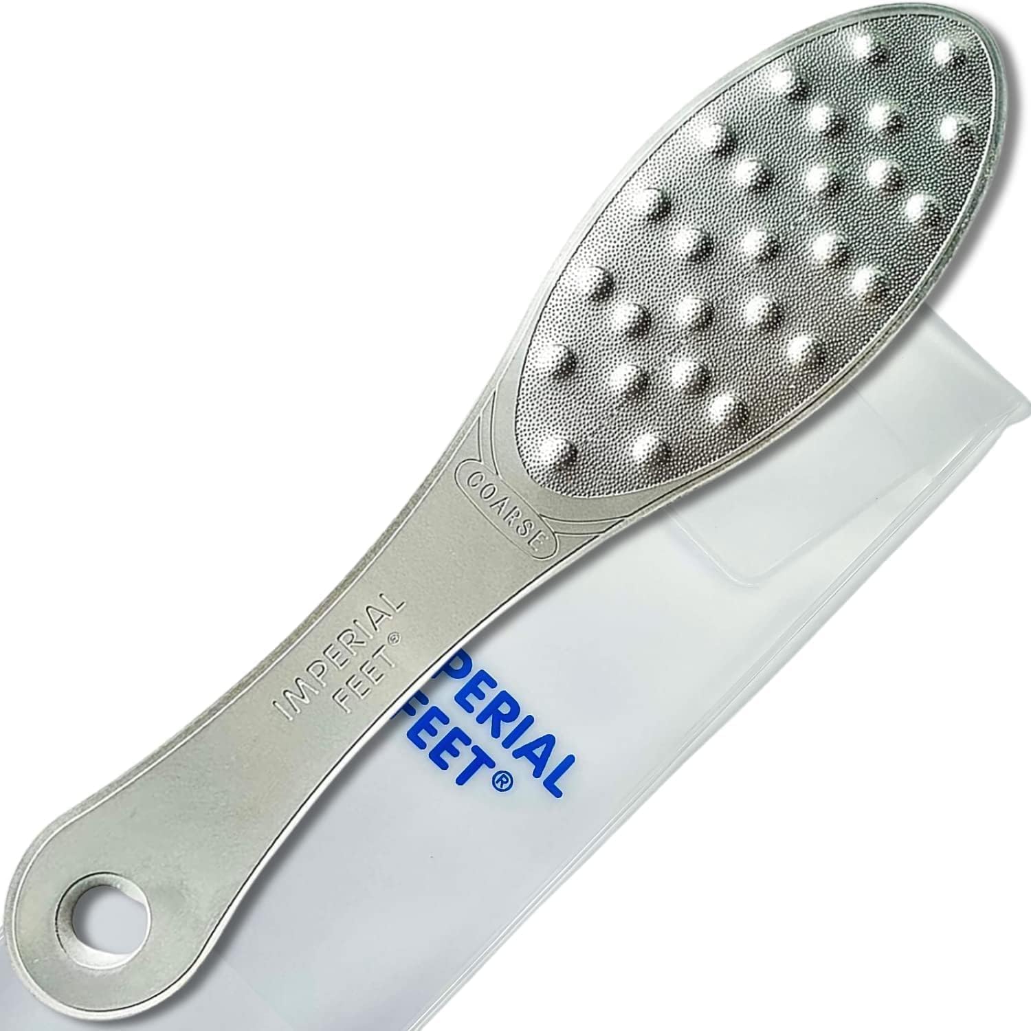 Stainless Steel Foot Scraper - Professional Double-Sided Foot File Callus Remover for Feet - Foot Rasp Scrubber for Wet Or Dry Skin - Easy to Clean Pedicure Tool, Heel Grater for Feet