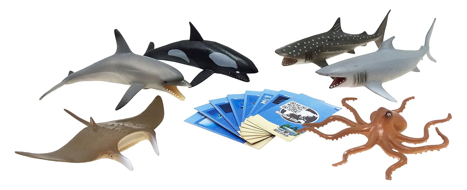 Nature Bound Marine Animals Safari Large Set with Collector Cards