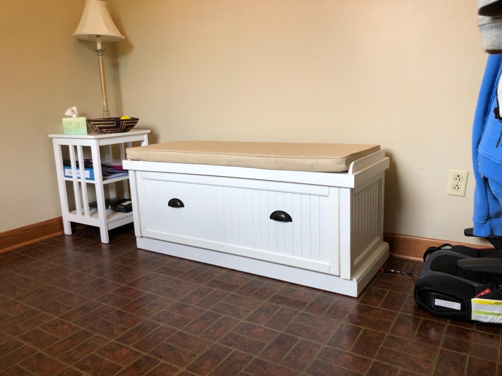 47/mo Finance Crosley Furniture Seaside Entryway Bench Distressed