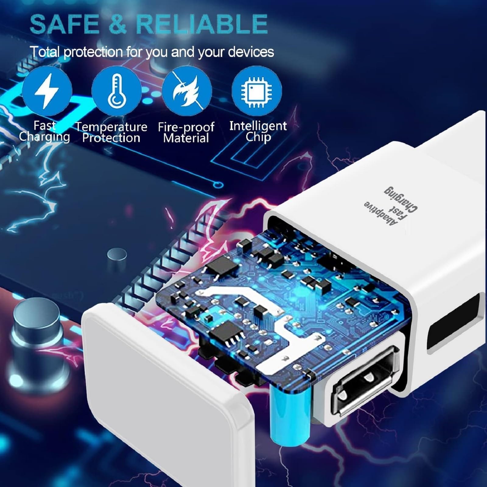 for Samsung Fast Charging Cord 6FT Type C Charger USB Wall Charger Block Samsung Fast Charger for Galaxy S9 S10 S10+ S20 S21 S22 S23 S24 S25 Plus/Ultra/FE,A55/A54/A56/A16/A15/A14/A25/A35,Note 20/10/9
