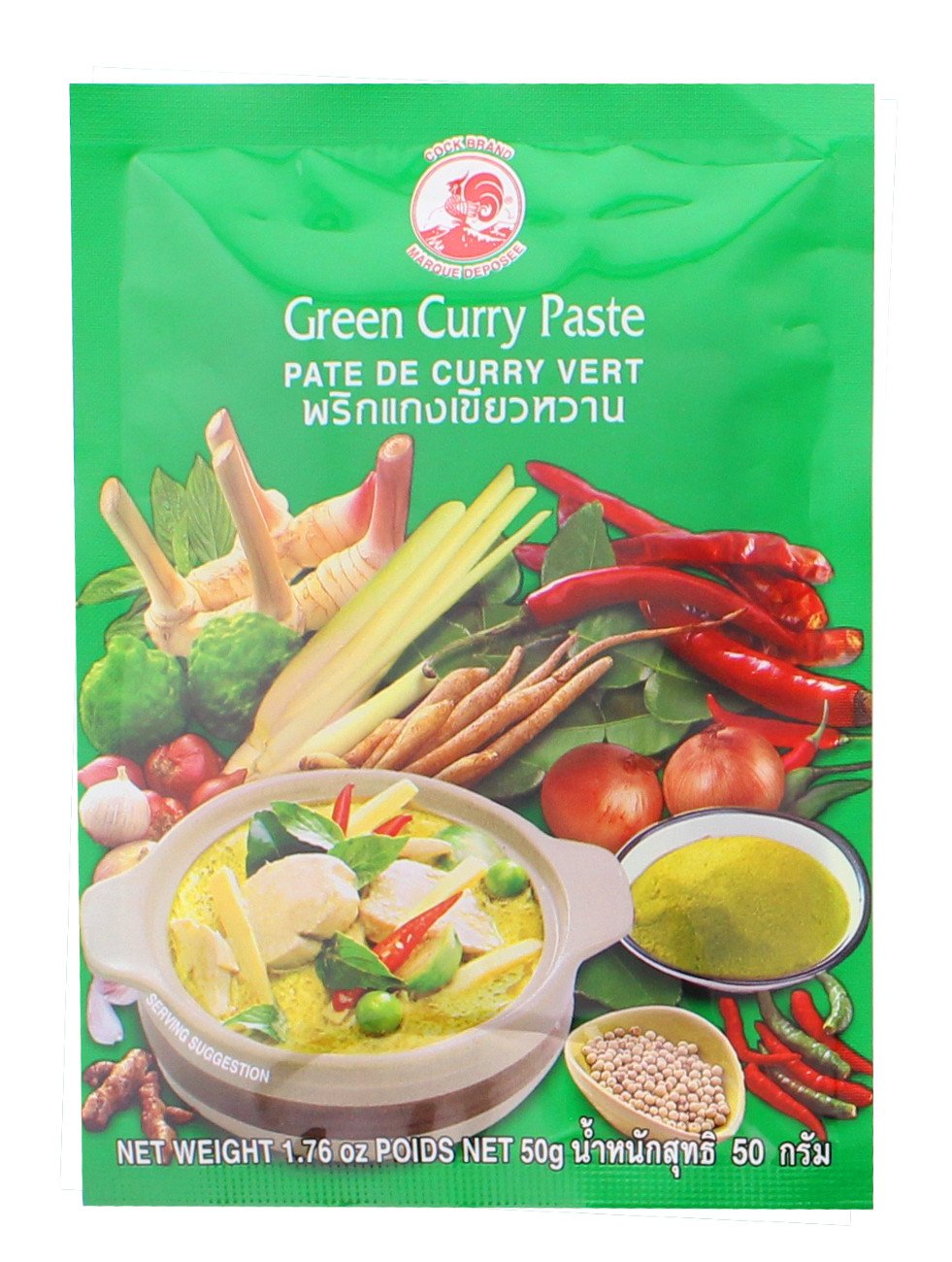 COCK, Grüne Curry Paste, Green Curry Paste 50g Amazon.de