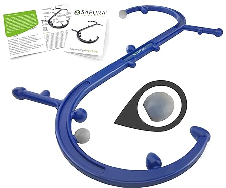 SAPURA Triggerpunkt Massagegerät + Massagenoppen ? Massage Haken Stab Rücken