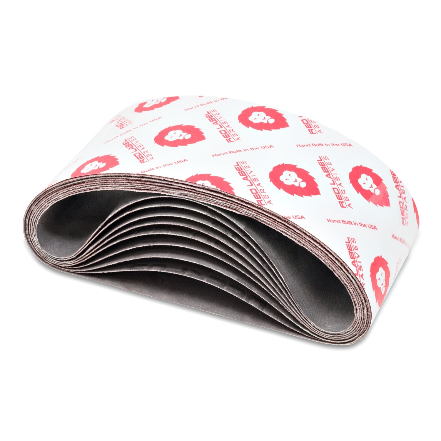 Red Label Abrasives 4 X 21 3/4 Inch 80 Grit Aluminum Oxide Multipurpose Sanding Belts, 9 Pack