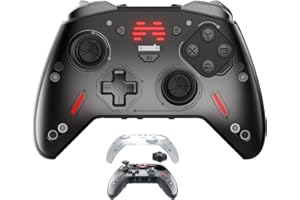 BEITONG Zeus 2 Elite Wireless Controller for PC Windows,Steam Deck,Android,Switch Gaming,Customize Module Assembly/Optical Buttons/1000 mAh/Motion Control/Vibratable Triggers (Galaxy Black)