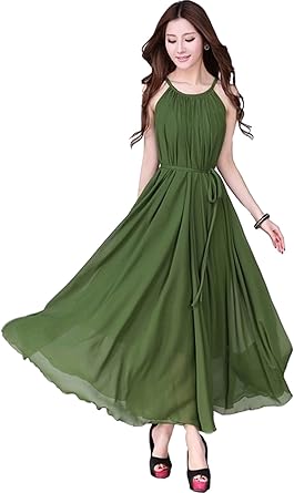grass green dress