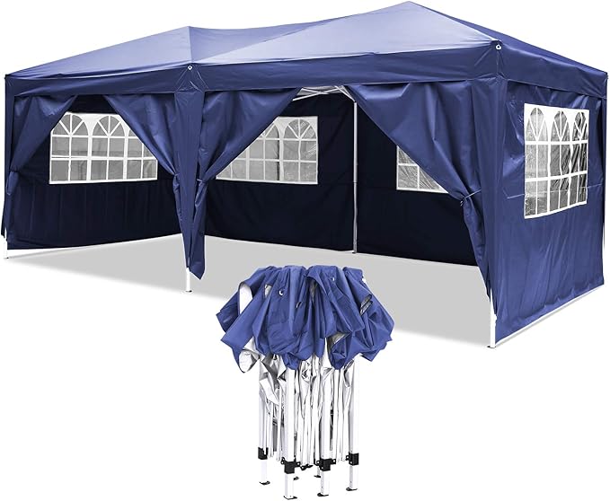 YUEBO Gazebo 6x3 Impermeabile Gazebo Pieghevole Professionale Gazebo