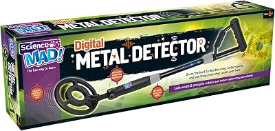 Science Mad Digital Metal Detector for Kids Lightweight Indoor Outdoor