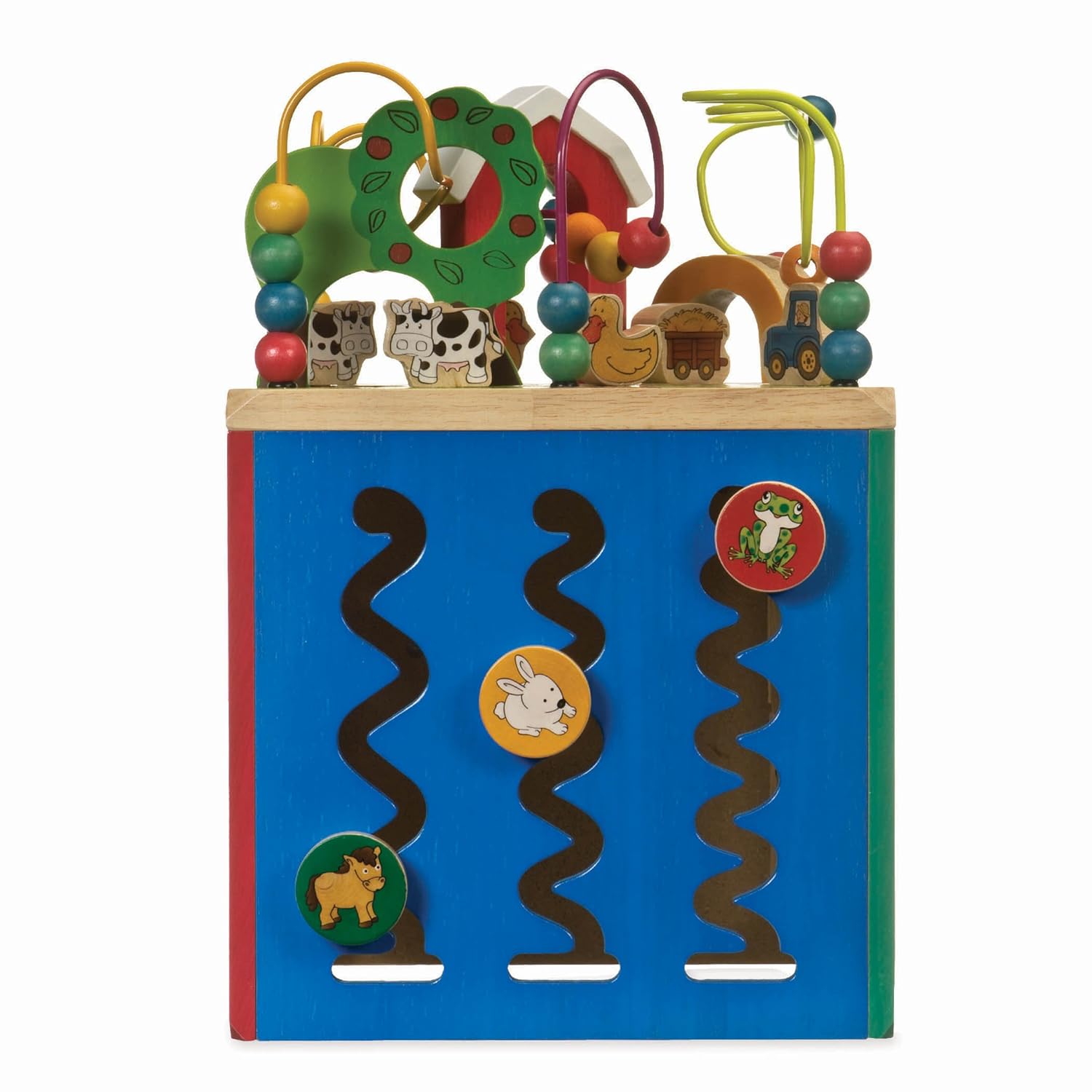 Black Friday Battat Wooden Activity Cube Discover Farm Animals Activity Center For Kids 1 Year 
