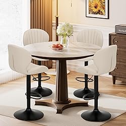 COLAMY Bar Stools Set of 4, Modern Swivel Bar