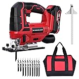 Jig Saw - 20V Cordless Jigsaw with Battery and