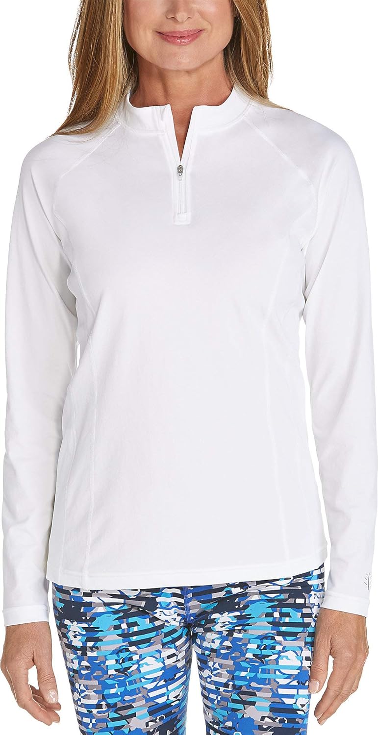 Coolibar Women's Upf50+ Uv Protective Swim Shirt Long Sleeve Amazon