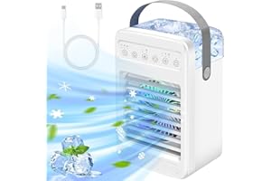 OKOIUM Portable Air Conditioners,Mini Air Conditioners Portable for Room,Oscillating Small Mini AC with Timer,4 Speeds 2 Cool Mist,Small Room Air Conditioners for Room