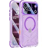 Haireca Waterproof Case for iPhone 18 Pro Max/ 17 Pro Max, Magnetic, Purple | Built-in Screen Protector &amp; Lanyard, Fit for MagSafe, Full Body Shockproof Water Proof Phone Cover for Swimming Snorkeling