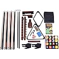 Gamesun Pool Table Premium Billiard 20 Pieces Accessory Kit, Pool Cue Sticks Bridge Ball Sets,Premium Billiard Accessory kit Set, Includes All Accessories to Start a Billiards Game