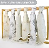SWDL Baby Large Muslin Cloths 100% Cotton Squares 70x70 cm Pack of 6 view 2