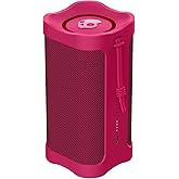 Skullcandy Wireless Terrain XT Bluetooth Speaker - IPX7 Waterproof Portable Terrain Speaker with Dual Custom Passive Radiators, 14 Hour Battery, Nylon Wrist Wrap, & True Wireless Stereo (Pink)