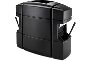 COMMERCIAL ZONE Islander Series 40-Gal Double Sided Island Convenience Center Finish: Black