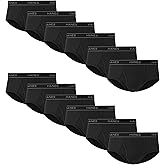 Hanes Men's Underwear Brief Pack, Cotton Mid-Rise Briefs, Moisture Wicking, 6, 9 & 12 Packs